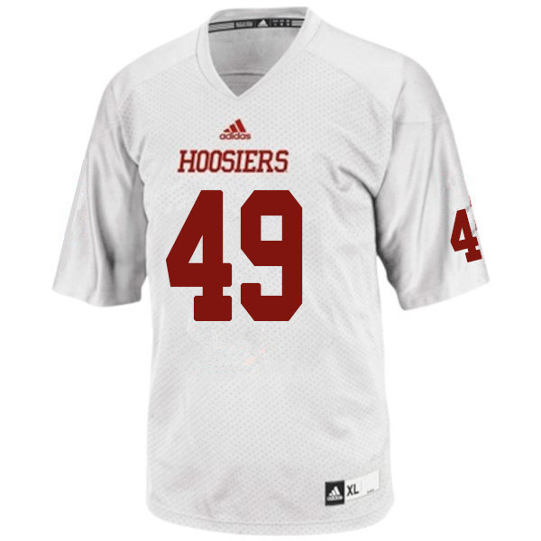 Men #49 Madison Norris Indiana Hoosiers College Football Jerseys Sale-White
